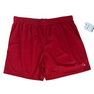 Champion Bold Red Sports Shorts 5" Inseam XL
